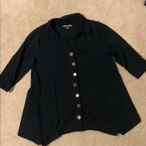Soft Surroundings Black Shirt